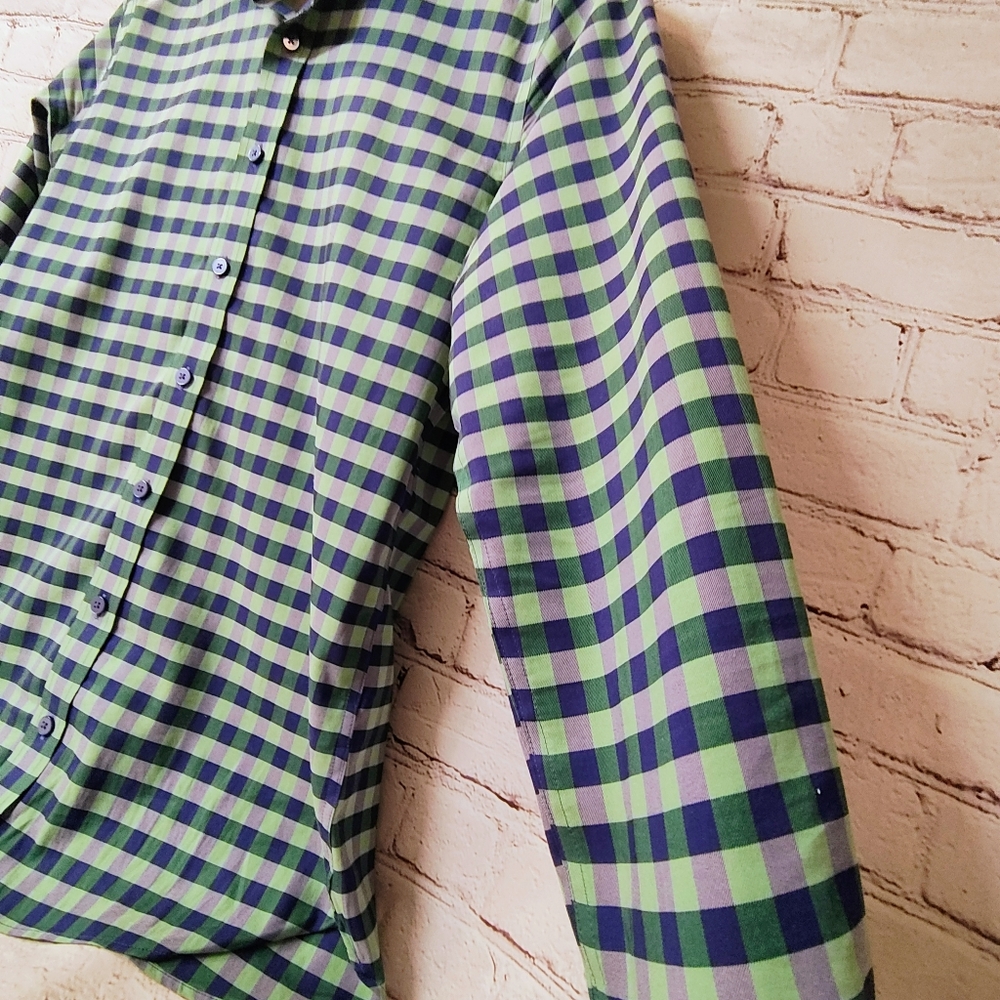 Twillory Gingham Plaid Performance Button Down 15… - image 8